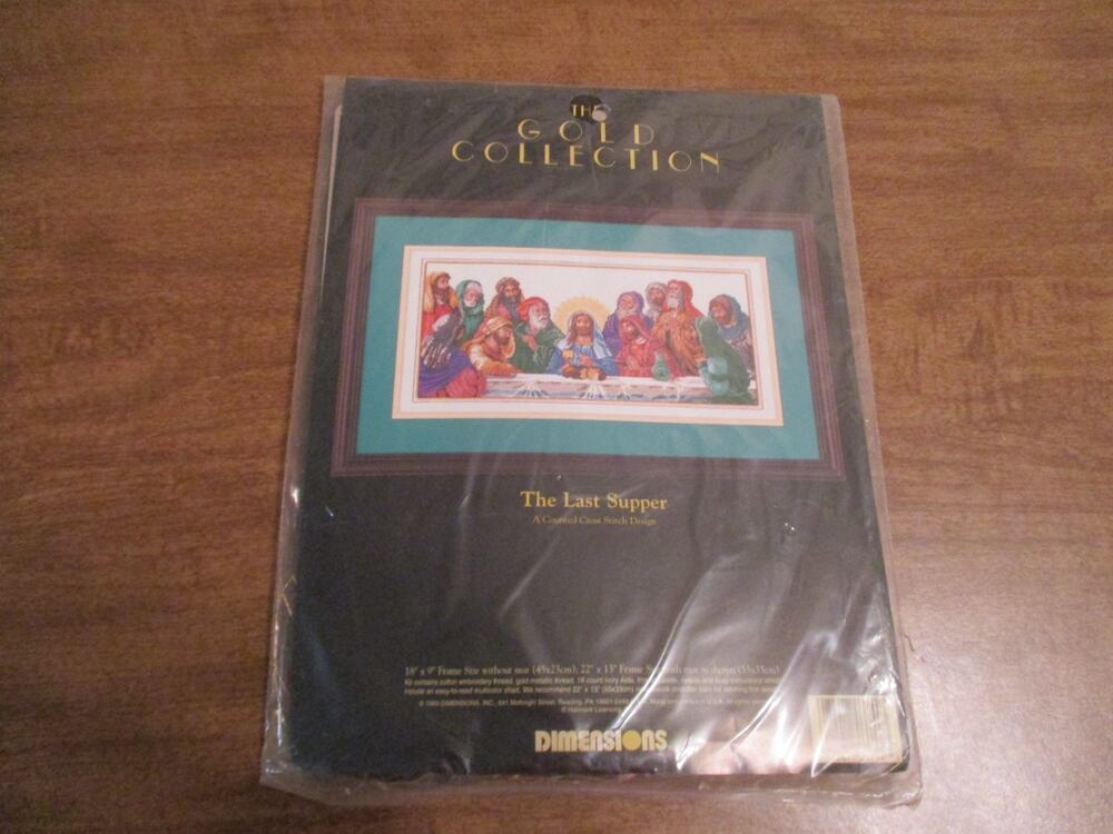 DIMENSIONS THE GOLD COLLECTION THE LAST SUPPER COUNTED CROSS STITCH 18'' X 9''